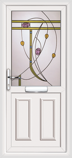 Nottingham Statice white upvc front door